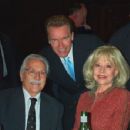 Betty Brosmer with Joe Weider (husband), Arnold Schwarzenegger