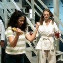 Lisa Krueger directs Heather Graham on the set of Miramax's Committed - 2000