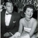 Freddy Karger And Wife Jane Wyman Relax With Friends During The Cocktail Party At The Regency Room Of The Ambassador Hotel.