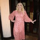 Vanessa Feltz – Arriving at James Whale MBE after party in London