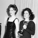 Molly Ringwald and best winner for 'Film Editing' Claire Simpson during The 59th Annual Academy Awards (1987)