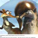 Scratte (voiced by Karen Disher) and Scrat (voiced by Chris Wedge) experience a setback in their relentless pursuit of the cursed acorn. Photo credit: Blue Sky Studios. ICE AGE 3 TM and © 2009 Twentieth Century Fox Film Corporation. All rights reserved.