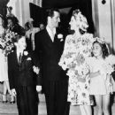 Norma Shearer and Martin Arrouge on their wedding day August 23, 1942