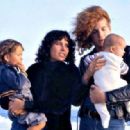 John Paul Getty III and Gisela Martine Zacher with  Gisela's daughter Anna & their son Paul Balthazar Getty 1975