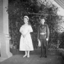 Grand Duchess Maria Pavlovna and Grand Duke Dimitri Pavlovich at the christening of Grand Duchess Anastasia Nikolaevna in Peterhof, 17th June 1901.