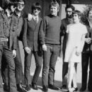 Concert performer Sharmagne Leland-St. John with  boyfriend Peter Yarrow, Peter Tork, Stephen Still, Dewey Martin  Rich Furay, Neil Young, et al.