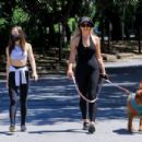 Natasha Alam and Anna Walt – Take Their Dog for a Walk in LA