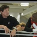 Sylvester Stallone and Antonio Tarver behind the scene of Rocky Balboa - 2006