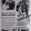 Michel Auclair - Festival Magazine Pictorial [France] (24 October 1961)
