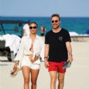 Jessica Ledon – With Bonnie Mueller seen at the beach in Miami
