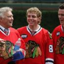 Hockey Great Bobby Hull With Patrick Kane & Jonathan Toews