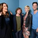 Actress/Executive Producer Jennifer Beals, director Terry Miles, actress Lauren Lee Smith and actor Ben Cotton of 'Cinemanovels' pose at the Guess Portrait Studio during 2013 Toronto International Film Festival on September 6, 2013 in Toronto, Canada
