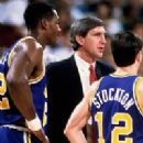 Karl with Coach Jerry Sloan & John Stockton