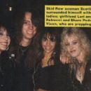 Scotti Hill with girlfriend Lori at the MTV Music Awards in 1989 with share Pedersen and Roxy Petrucci of Vixen