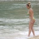 Solfia Balbi in Bikini at a beach in St Barts