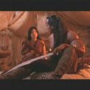 The Rock and Kelly Hu in Universal's action adventure movie The Scorpion King - 2002