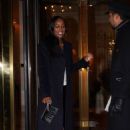 Aja Naomi King – Leaves her hotel heading to dinner in Paris
