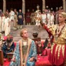 ELLIOT COWAN as a younger Ptolemy and COLIN FARRELL as Alexander the Great in the action adventure drama Alexander, distributed by Warner Bros. Pictures.