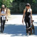 Natasha Alam and Anna Walt – Take Their Dog for a Walk in LA