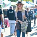 Jessica Collins – Seen at Farmer’s Market in Los Angeles