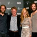 Travis Fimmel, Katheryn Winnick, Clive Standen and Michael Hirst - European premiere of Vikings, London (May 15th 2013).
