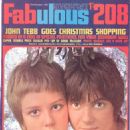 Fabulous 208 magazine, 21st December 1968, featuring Paula Boyd and John Perry on the cover. Inside caption: GOT THEM COVERED! - On our Christmas cover this week - John Perry, singer with Grapefruit and his girlfriend Paula Boyd. Think her face is familia