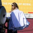 Ellen Pompeo – Stoped at Goodwill and Starbucks run in Hollywood