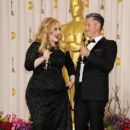 Adele and Paul Epworth  - The 85th Annual Academy Awards - Press Room