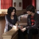 Left to Right: Arsinee Khanjian as Sabine and Devon Bostick as Simon. Photo credit: Sophie Giraud. © Adoration Productions. Courtesy of Sony Pictures Classics. All Rights Reserved.