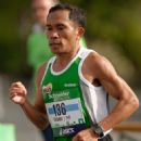 Filipino male marathon runners