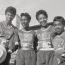 Wilma Rudolph, Lucinda Williams, Barbara Pearl Jones, Martha Hudson at the 1960 Olympics