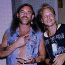 Lemmy Kilmister and Michael Schenker attend Spinal Tap Concert on January 30, 1992 at the Golden Monkey in Santa Monica, California