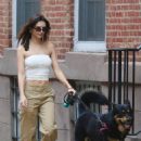 Emily Ratajkowski – Walking her dog in Manhattan’s West Village neighborhood