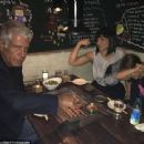 Anthony Bourdain and Ottavia Busia with their daughter