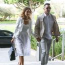 Jessica Alba and Cash Warren attend a friend's wedding (June 27, 2014)