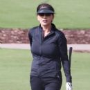 Catherine Zeta-Jones – Seen at golf course in Montecito