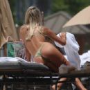 Melissa Castagnoli – In a beige bikini at the beach in Miami