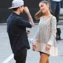 Ariana Grande spotted kissing ex-boyfriend Jai Brooks of The Janoskians backstage at iHeartRadio Awards May 1,2014