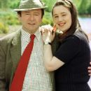 Tina Kellegher with her co-star Tony Doyle on the set of Ballykissangel