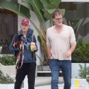 Helen Hunt – With boyfriend Jeffrey Nordling looking at houses with a realtor in LA