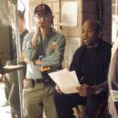 Damon Dash and cinematographer Tom Houghton on the set of State Property 2. Photo credit: Dominick Conde