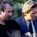 Director Iain Softley and Jeff Bridges on the set of Universal's K-PAX - 2001
