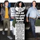 L'Wren Scott and Mick Jagger leaving La Famiglia restaurant on July 4, 2013 in London, England