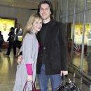Amanda Holden And Chris Hughes Arriving At Heathrow Airport