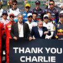 A tribute to Charlie Whiting. Photograph: Diego Azubel/EPA
