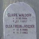 Claire Waldoff and Olga Von Roeder Gravestone