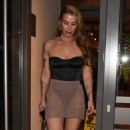 Jenny Thompson – Enjoys a birthday night out as she leaves Cafe Istanbul in Manchester