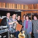 David Gaar, Flaco Jimenez, Max Baca, Keith Richards, Mick Jagger & Don Was in 1993 at A&M Studios in LA. Flaco Jimenez was asked to record with The Stones for the track "Sweethearts Together" for the Voodoo Lounge sessions
