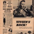 Vivien Leigh - Movie Life Magazine Pictorial [United States] (November 1955)