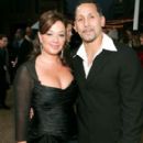 Angelo Pagan and Leah Remini